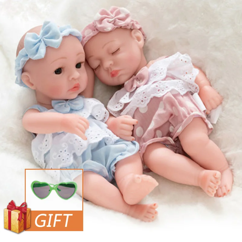 25 см Reborn Baby Doll мягкое Силиконовое тело новорожденная игрушка куклы реалистичные