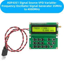 Digital LCD Display Signal Generator ADF4351 Signal Source VFO Variable-Frequency Oscillator Signal Generator 35MHz to 4000MHz
Digital LCD Display Signal Generator ADF4351 Signal Source VFO Variable-Frequency Oscillator Signal Generator 35MHz to 4000MHz