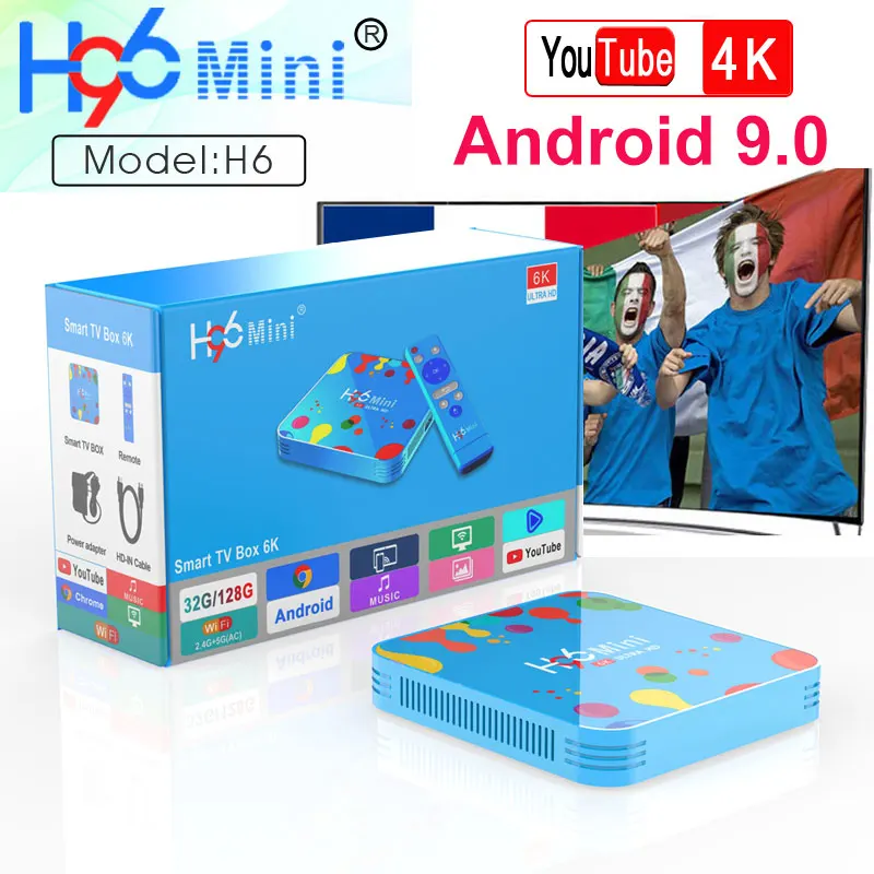 H96 Mini Android 9.0 TV Box 4GB RAM 128GB H.265 Media player 6K*4K Google Voice Assistant better than H96MAX 4GB32GB
H96 Mini Android 9.0 TV Box 4GB RAM 128GB H.265 Media player 6K*4K Google Voice Assistant better than H96MAX 4GB32GB