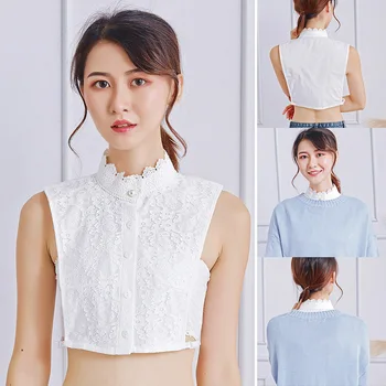 Women Fake Collar Solid Color Lace Breathable Collar for Matching Tops TT@88
Women Fake Collar Solid Color Lace Breathable Collar for Matching Tops TT@88