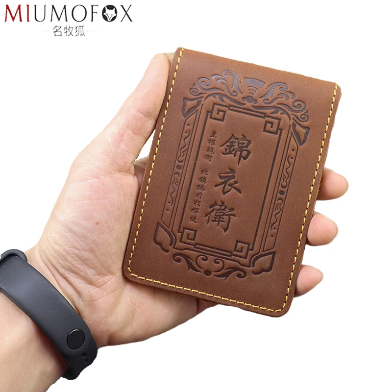 100% Genuine Leather Men Driver's License Cover Handmade Crazy Horse Leather Motor Vehicle Certificate Card Holder Thin Wallet
100% Genuine Leather Men Driver's License Cover Handmade Crazy Horse Leather Motor Vehicle Certificate Card Holder Thin Wallet