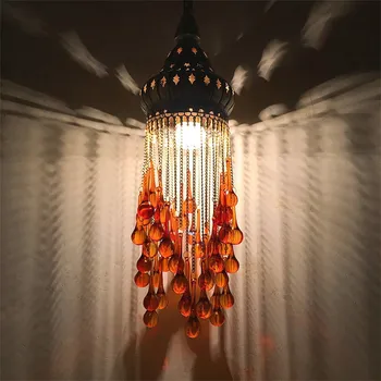 

Moroccan Turkish Style Retro Vintage Pendant Light E27 Base Mediterranean Style Decoration Mosaic Hanging Lamp luminaria