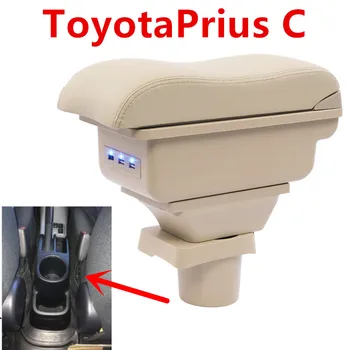 For ToyotaPrius C Prius C armrest box central Store content Storage box Aqua armrest box with cup holder ashtray USB interface 
For ToyotaPrius C Prius C armrest box central Store content Storage box Aqua armrest box with cup holder ashtray USB interface