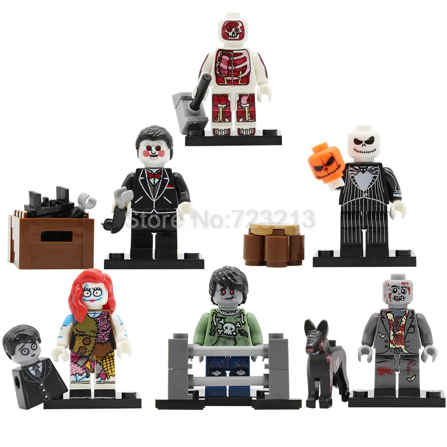 6pcs/lot ZOMBIE WORLD Skeleton Monster Figure Set Ghosts Dog Walking Dead Model Building Blocks Bricks Toys Legoing
6pcs/lot ZOMBIE WORLD Skeleton Monster Figure Set Ghosts Dog Walking Dead Model Building Blocks Bricks Toys Legoing