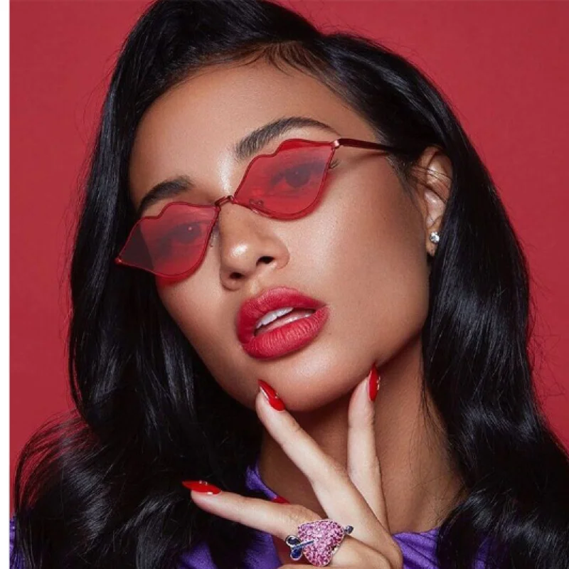 New Lips Love Heart Lens Sunglasses Women Transparent Plastic Glasses Style Sun Glasses Female Clear Candy Color Lady
New Lips Love Heart Lens Sunglasses Women Transparent Plastic Glasses Style Sun Glasses Female Clear Candy Color Lady