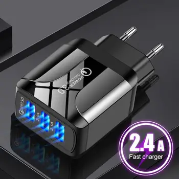 USB Fast Charger Quick Charge 3.0 2.4A Universal Wall Mobile Phone Tablet Chargers For Iphone 11 Samsung Huawei Charging Charger
USB Fast Charger Quick Charge 3.0 2.4A Universal Wall Mobile Phone Tablet Chargers For Iphone 11 Samsung Huawei Charging Charger