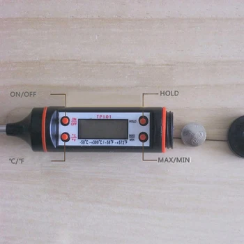 Digital Kitchen Thermometer BBQ Cooking Food Processing Monitoring Water Measure Probe Household Temp Meter
Digital Kitchen Thermometer BBQ Cooking Food Processing Monitoring Water Measure Probe Household Temp Meter