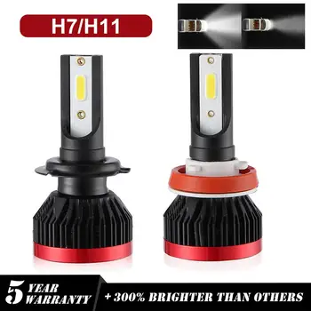 Waterproof Car LED Headlight Bulb H7 H8 H9 H11 100W 6000K DOB Chips Fog Light Assemblies EMC Anti-jamming HID Bulbs Lamp
Waterproof Car LED Headlight Bulb H7 H8 H9 H11 100W 6000K DOB Chips Fog Light Assemblies EMC Anti-jamming HID Bulbs Lamp