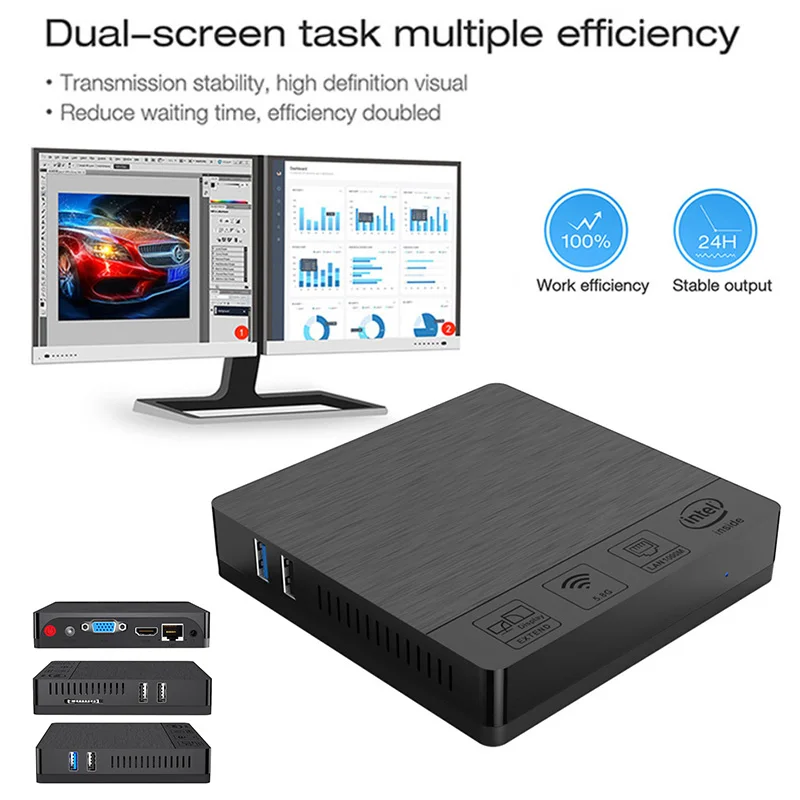 Mini Computer Host BT3 PRO II 4G+64G For Win10 Home Office with VGA Interface WIF66
Mini Computer Host BT3 PRO II 4G+64G For Win10 Home Office with VGA Interface WIF66