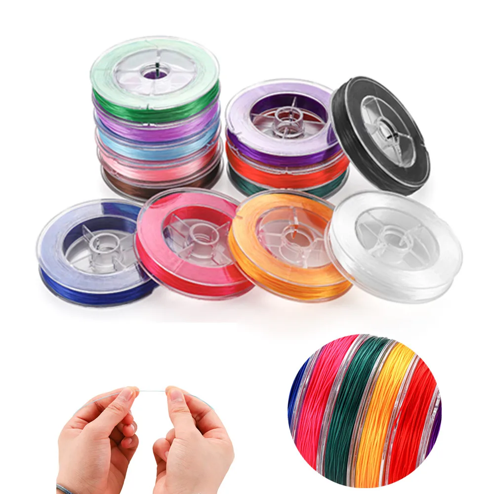 50M/roll Flexible Beaded Cord Elastic Cord Colorful Thread For Bracelet DIY Handmade Jewelry Making Findings Needlework Supplies
50M/roll Flexible Beaded Cord Elastic Cord Colorful Thread For Bracelet DIY Handmade Jewelry Making Findings Needlework Supplies