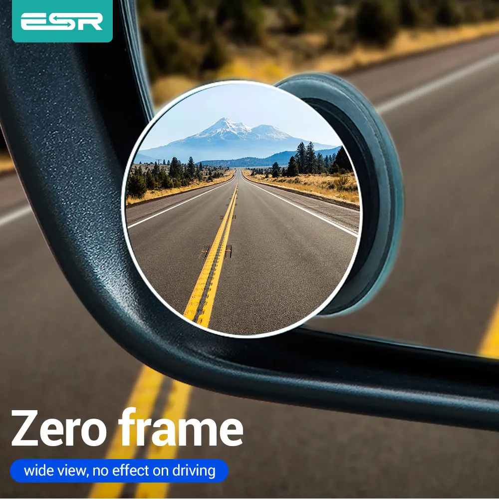 ESR 2PCS Car Rearview Rear View Mirror 360 Degree Adjustable Glass Frameless Reversing Wide Angle Auxiliary Blind Spot Mirror
ESR 2PCS Car Rearview Rear View Mirror 360 Degree Adjustable Glass Frameless Reversing Wide Angle Auxiliary Blind Spot Mirror