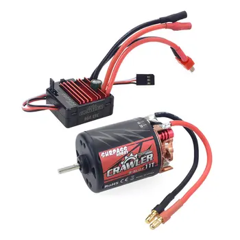 SURPASSHOBBY 540 Carbon Brushed Motor 11T,13T,16T,20T + 60A Electronic Speed Controller Set for RC Car and Truck Crawler
SURPASSHOBBY 540 Carbon Brushed Motor 11T,13T,16T,20T + 60A Electronic Speed Controller Set for RC Car and Truck Crawler