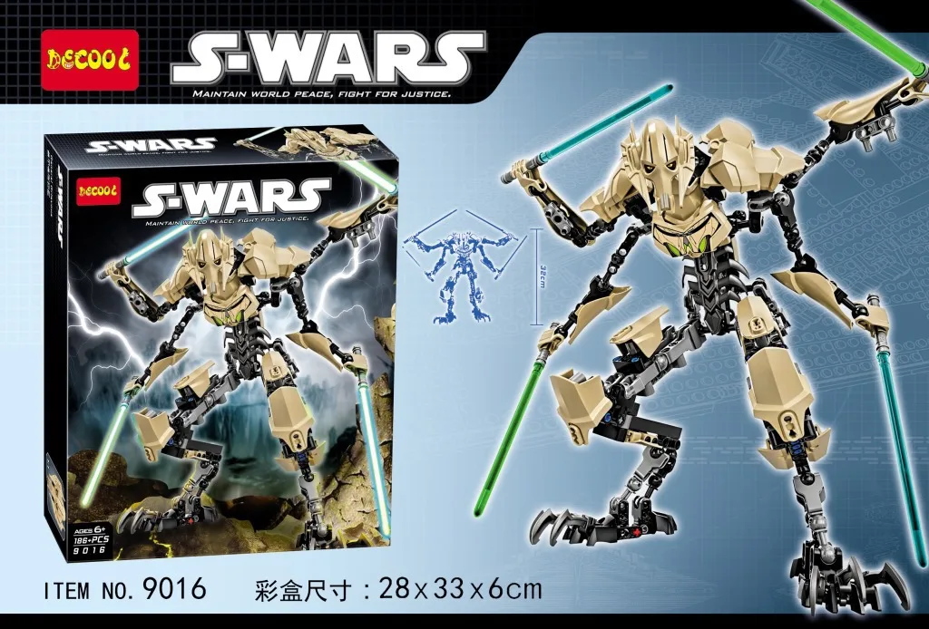XSZ DECOOL 9016 Legoinglys Star Wars - the force awakens. General grievou"186 pcs Legoings 3D DIY Figures toys for children
XSZ DECOOL 9016 Legoinglys Star Wars - the force awakens. General grievou"186 pcs Legoings 3D DIY Figures toys for children
