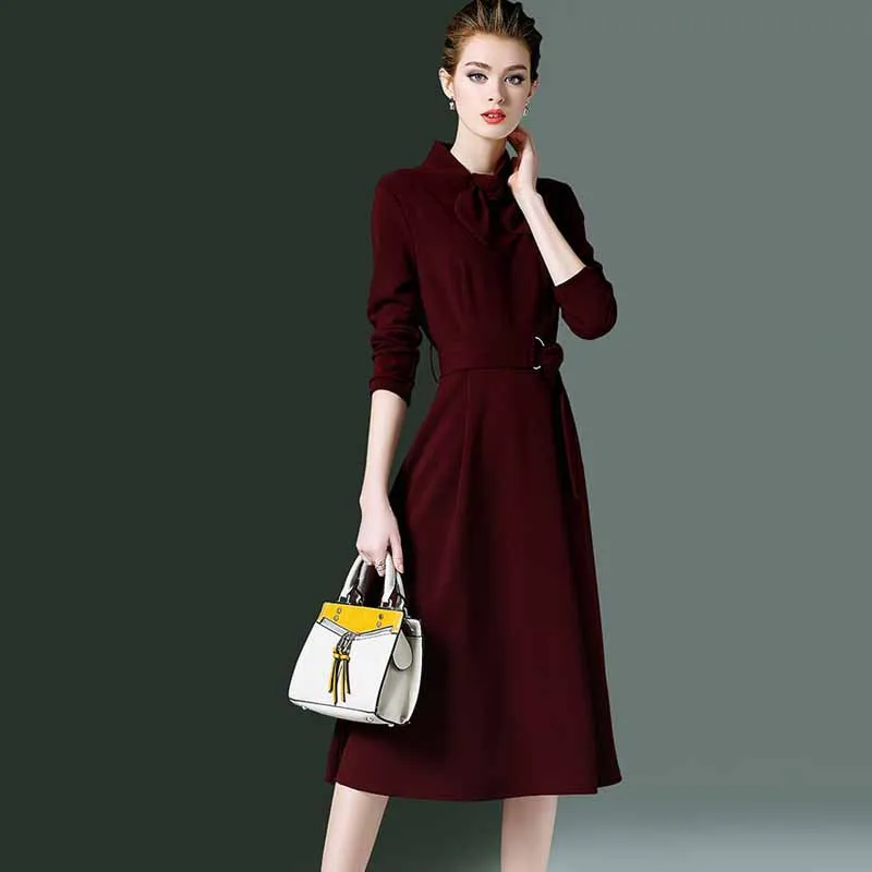 2019 WOMEN'S Dress Elegant Skirt Autumn Clothing Slim Fit Slimming France Non-mainstream Retro Medium-length Dress-
2019 WOMEN'S Dress Elegant Skirt Autumn Clothing Slim Fit Slimming France Non-mainstream Retro Medium-length Dress-