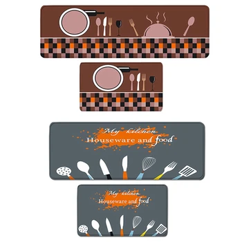 4 Pack Cutlery Tool Print Pattern Kitchen Carpet Floor Mat Oil and Water Absorption Non-Slip Foot Pad-Gray & Coffee
4 Pack Cutlery Tool Print Pattern Kitchen Carpet Floor Mat Oil and Water Absorption Non-Slip Foot Pad-Gray & Coffee