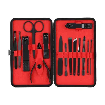 Fashion Manicure Cutters 15pcs Stainless Steel Manicure Tool Set Nail Clippers File Dead Skin Remover Kit Black Nail Cutter
Fashion Manicure Cutters 15pcs Stainless Steel Manicure Tool Set Nail Clippers File Dead Skin Remover Kit Black Nail Cutter
