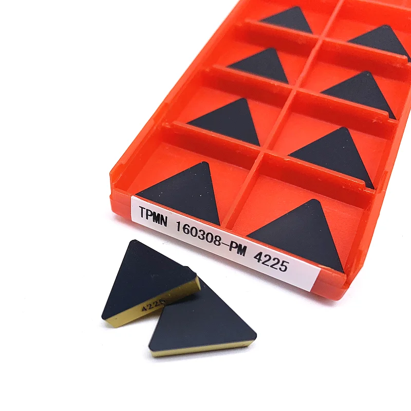 10PCS TPMN160308 PM4225 CNC Lathe Tool Carbide Insert TPMN160308 Carbide Steel Processing 
10PCS TPMN160308 PM4225 CNC Lathe Tool Carbide Insert TPMN160308 Carbide Steel Processing