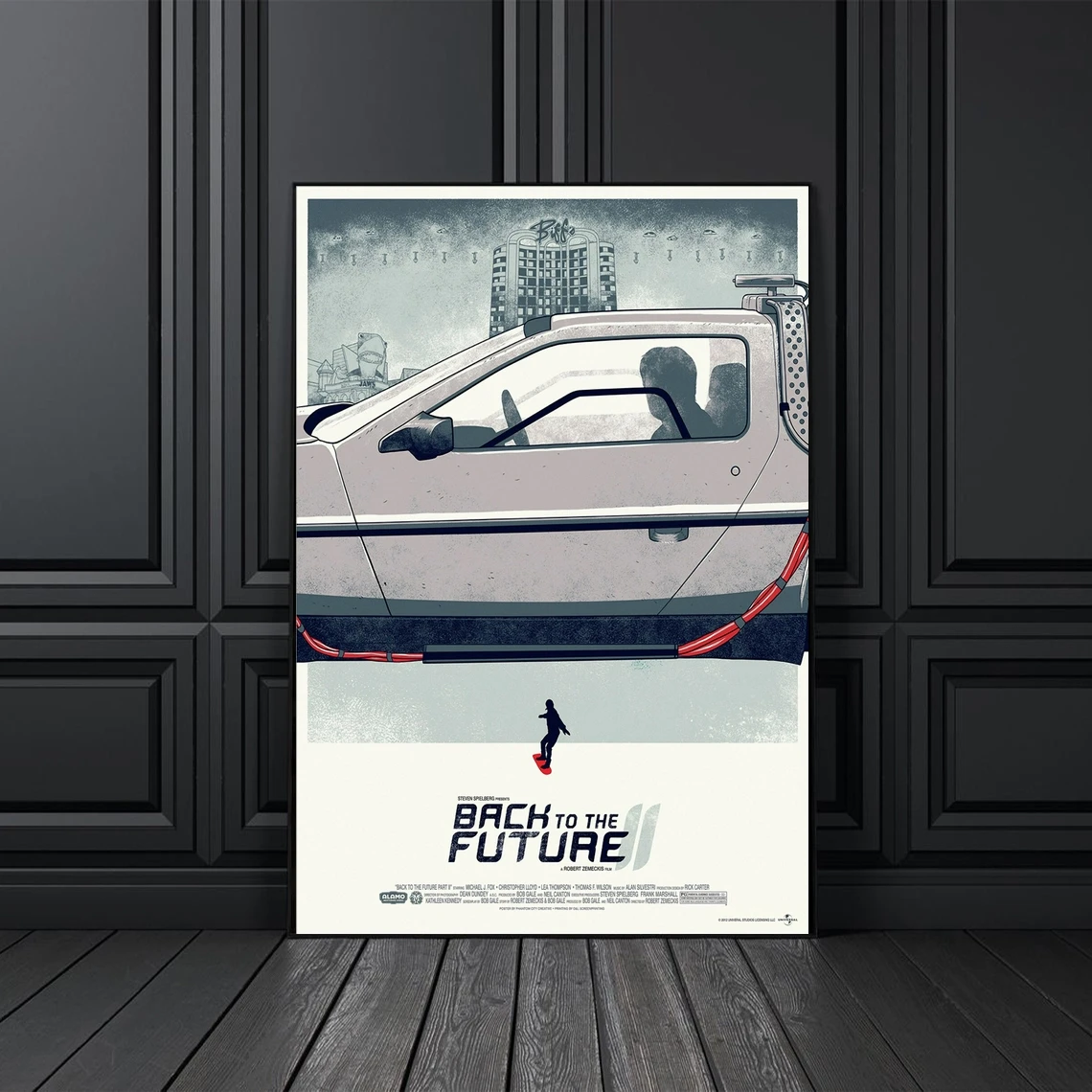 

Back To The Future Part 2 Classic Retro Movie Poster Cover Canvas Print Custom Poster Home Decoration Wall Painting (No Frame)