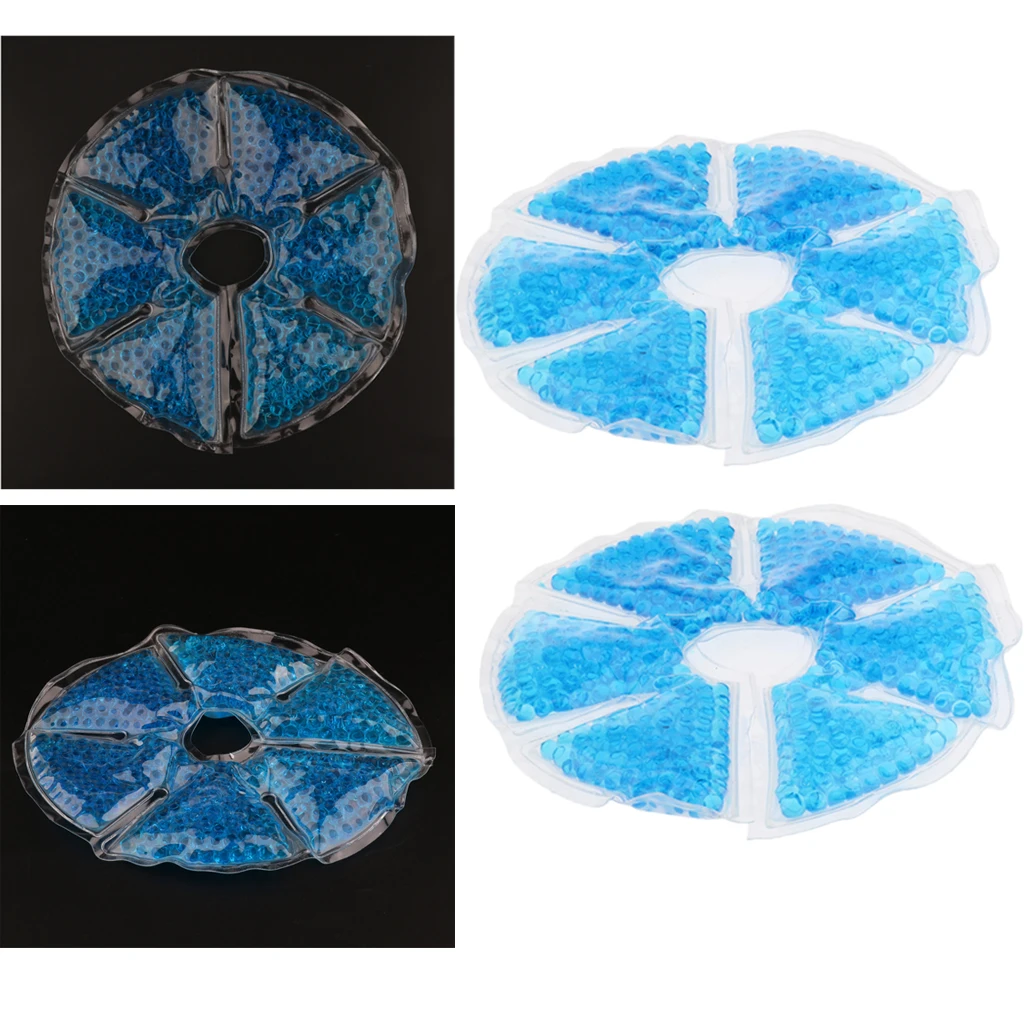 2Pcs Reusable Breastfeeding Hot Cold Gel Ice Pack Pad for Nursing Mother 2Pcs Reusable Breastfeeding Hot Cold Gel Ice Pack Pad for Nursing Mother