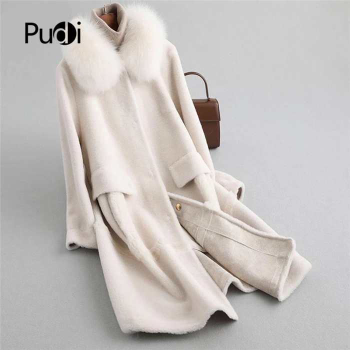 Aorice A19034 lady real wool fur coat jacket with real fox fur collar over size parka women winter warm genuine fur coats trench
Aorice A19034 lady real wool fur coat jacket with real fox fur collar over size parka women winter warm genuine fur coats trench