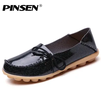 PINSEN 2020 Fashion Women Flats Shoes Spring Summer Leather Ballerina Flats Shoes Woman Moccasins Ladies Driving Shoes
PINSEN 2020 Fashion Women Flats Shoes Spring Summer Leather Ballerina Flats Shoes Woman Moccasins Ladies Driving Shoes