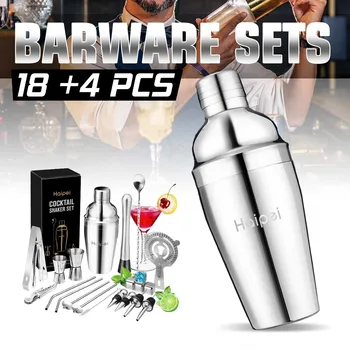 22pcs Mojito Cocktail Shaker Mixer Maker Muddler Barware Stainless Steel Bar Sets Bartender Tools with Whiskey Stones HAIPAI
22pcs Mojito Cocktail Shaker Mixer Maker Muddler Barware Stainless Steel Bar Sets Bartender Tools with Whiskey Stones HAIPAI