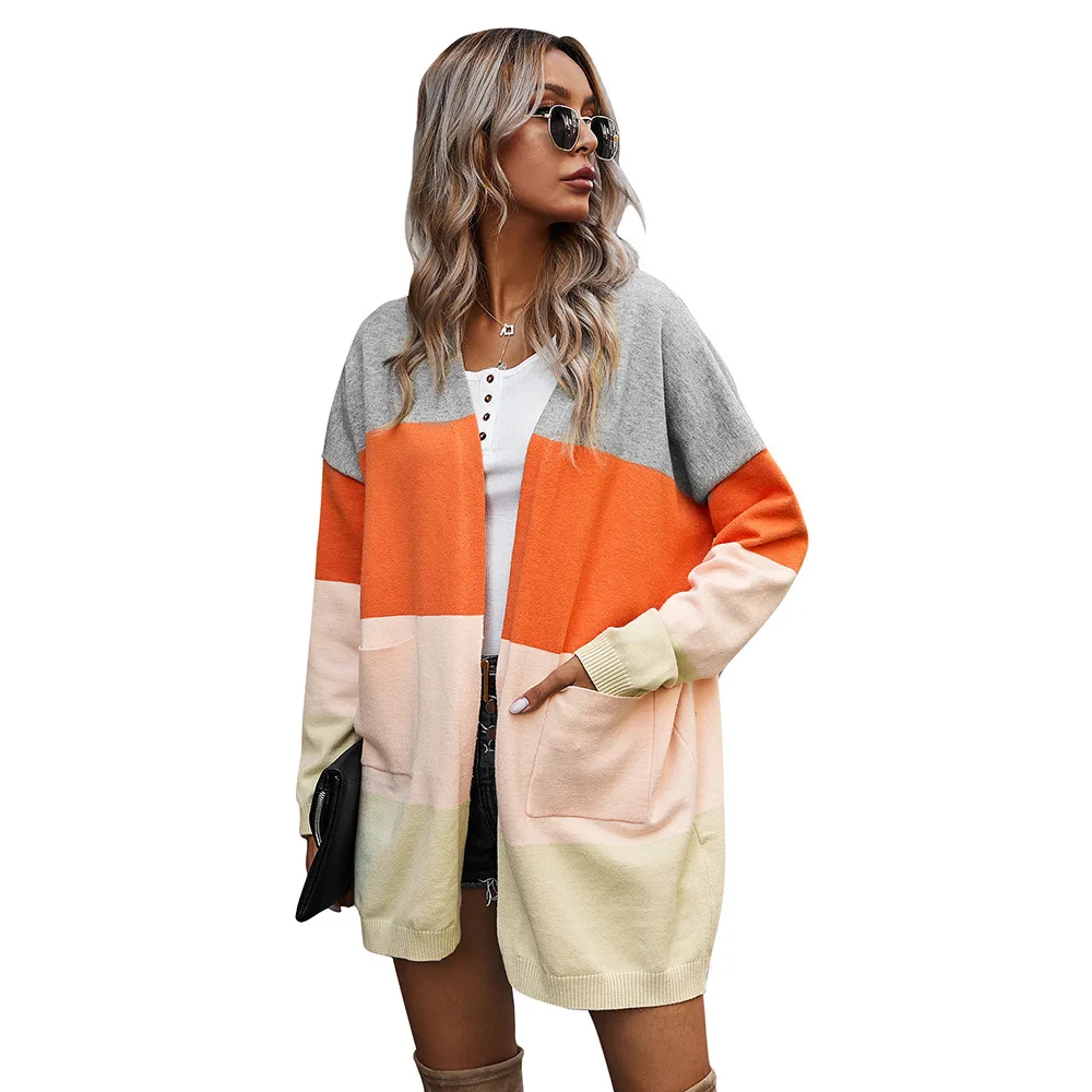 Long Cardigan Women Sweater Autumn Winter Long Sleeve Knitted Classic Patchwork Jacket Loose Basic Soft Tops
Long Cardigan Women Sweater Autumn Winter Long Sleeve Knitted Classic Patchwork Jacket Loose Basic Soft Tops