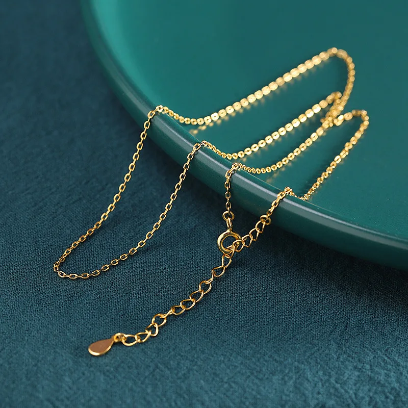 SA SILVERAGE Chain matching S925 Sterling Silver Jewelry Accessory Fashion Exquisite O Necklace Wild Clavicle Chains Necklaces
SA SILVERAGE Chain matching S925 Sterling Silver Jewelry Accessory Fashion Exquisite O Necklace Wild Clavicle Chains Necklaces