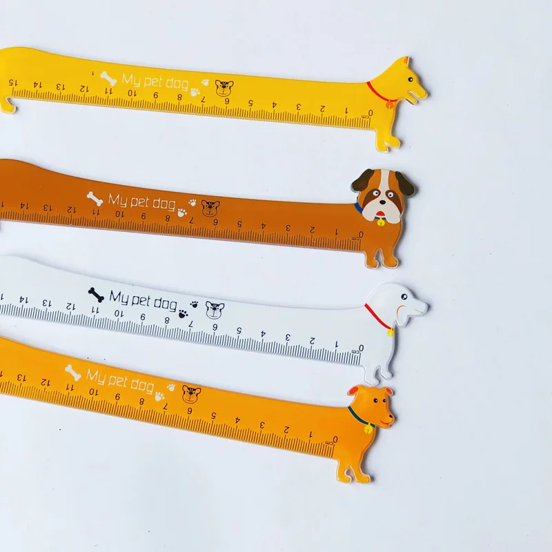 Фото 1PC Kawaii Puppy Dog 15CM Plastic Straight Ruler Measure Study Drawing School Stationery | Rulers (1005001302524764)