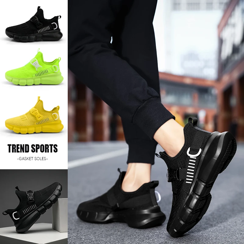 

New Arrival Classics Style Men Running Shoes Cow Split Mesh Men Sport Shoes Lace Up Outdoor Jogging Shoes Tenis Masculino Adulto