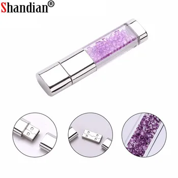 SHANDIAN fashion Diamond Crystal metal USB flash Drive pen drive 8GB 16GB 32GB Jewelry memory stick gifts usb creativo
SHANDIAN fashion Diamond Crystal metal USB flash Drive pen drive 8GB 16GB 32GB Jewelry memory stick gifts usb creativo