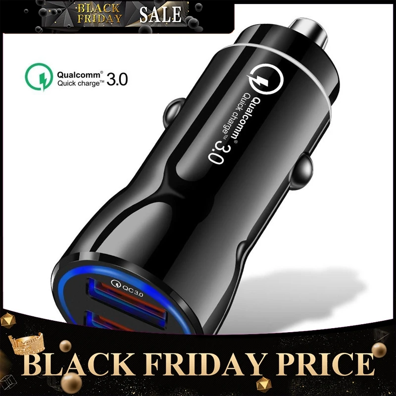 Fast Car Charger Quick Charge 3.0 Dual USB for iphone X XS Max Xiaomi Huawei Mobile Phone Charger Car Cigarette Lighter r20
Fast Car Charger Quick Charge 3.0 Dual USB for iphone X XS Max Xiaomi Huawei Mobile Phone Charger Car Cigarette Lighter r20
