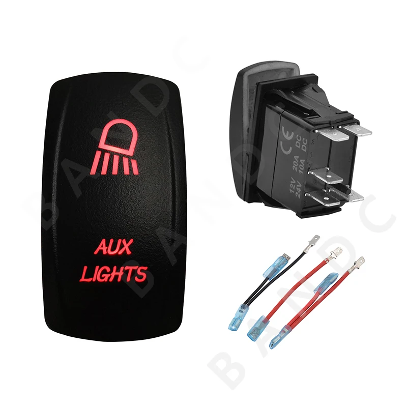 12 В 24 В Автомобильные Лодки AUX лампы клавишный переключатель 5P On-Off красные светодиодные огни для ARB/Carling/NARVA 4X 4 Style, автозапчасти
12 В 24 В Автомобильные Лодки AUX лампы клавишный переключатель 5P On-Off красные светодиодные огни для ARB/Carling/NARVA 4X 4 Style, автозапчасти