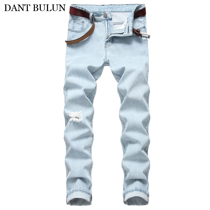 DANTBULUN Jeans Men 2020 Straight Distressed Holes Pants Stretchy Denim Jeans Hip Hop Slim Fit Ripped Pencil Pants Famous Brand
DANTBULUN Jeans Men 2020 Straight Distressed Holes Pants Stretchy Denim Jeans Hip Hop Slim Fit Ripped Pencil Pants Famous Brand