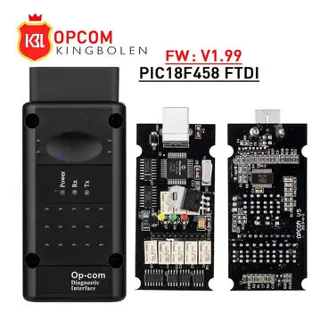 

opcom V1.99 with PIC18F458 FTDI op com diagnostic Op-com V1.78 V1.65 OBD2 Auto Scanner tool for Opel CAN BUS V1.7 flash update