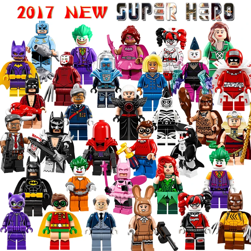 2017 Batman Movie Super Heroes Robin Catwoman Joker Harley Quinn Building Batman Block s Toys Children Gift
2017 Batman Movie Super Heroes Robin Catwoman Joker Harley Quinn Building Batman Block s Toys Children Gift