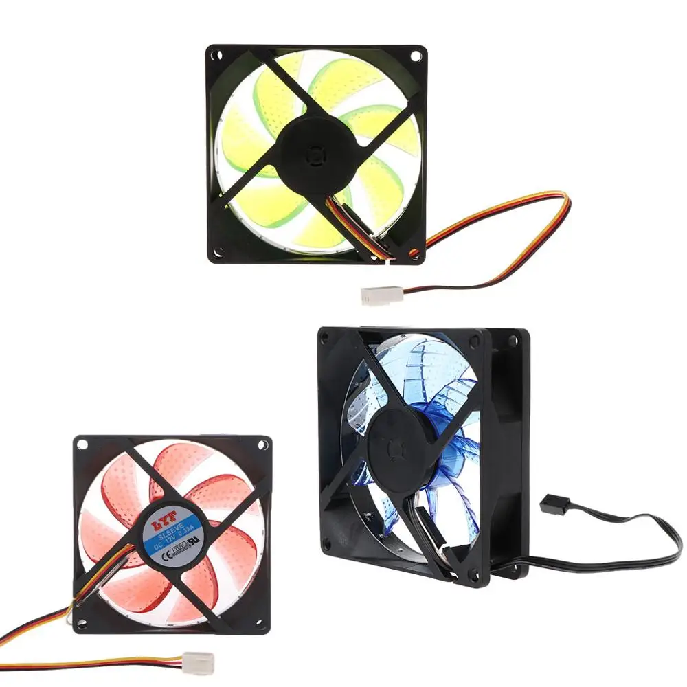 Cooling Fan with LED Light 3 pin 90mm PC Desktop Computer Case Cooling Cooler Fan Low Noise 9025 dropshipping
Cooling Fan with LED Light 3 pin 90mm PC Desktop Computer Case Cooling Cooler Fan Low Noise 9025 dropshipping