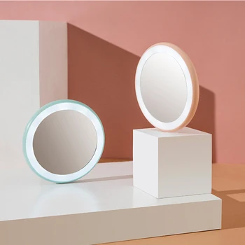 Portable LED Makeup Mirror Adjustable Lighted Mini Circular Travel Sensing Lighting Cosmetic Mirror Wireless USB Charging
Portable LED Makeup Mirror Adjustable Lighted Mini Circular Travel Sensing Lighting Cosmetic Mirror Wireless USB Charging