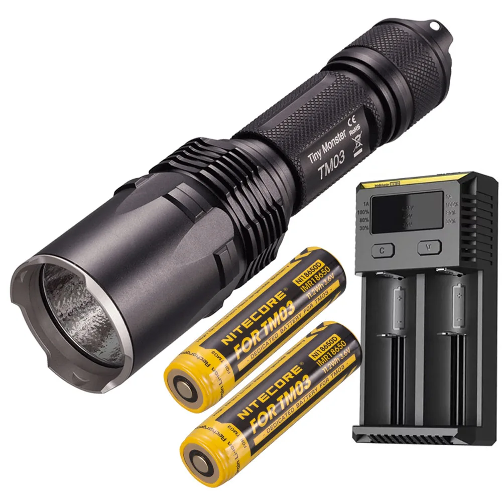 

NITECORE TM03 TM03CRI Tactical Flashlight CREE XHP70 LED max 2800LM beam distance 289 meters outdoor torch with IMR18650 battery