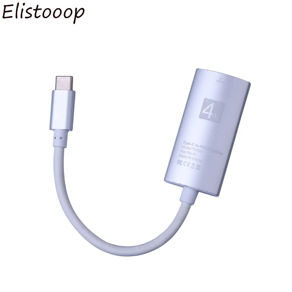 Elistooop USB 3.1 Type-c to HDMI Cable support 4k 1080p adapter for Macbook pro 2017 Samsung Galaxy Huawei Matebook
Elistooop USB 3.1 Type-c to HDMI Cable support 4k 1080p adapter for Macbook pro 2017 Samsung Galaxy Huawei Matebook