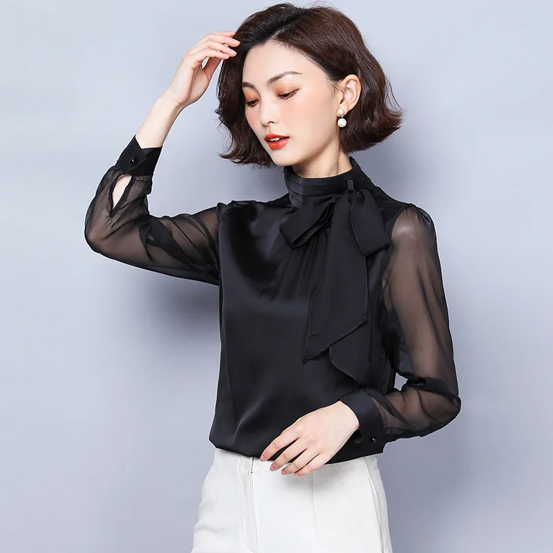 Chiffon Shirt Women's Sense of Design Non-mainstream 2019 Early Autumn New Style Elegant Lace-up Bow Loose-Fit Long-sleeved Uppe
Chiffon Shirt Women's Sense of Design Non-mainstream 2019 Early Autumn New Style Elegant Lace-up Bow Loose-Fit Long-sleeved Uppe