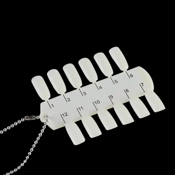 24 Color 2pcs False Nail Tips Fake with Chain Showing Nail Art Polish Color Card Acrylic Practice Chart Palette Practice Display
24 Color 2pcs False Nail Tips Fake with Chain Showing Nail Art Polish Color Card Acrylic Practice Chart Palette Practice Display