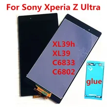 Ensemble écran tactile LCD, 6.44 pouces, pour Sony Xperia Z Ultra XL39h XL39 C6833 C6802=