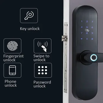 Dedicated Fingerprint Home Security Door Lock, Wooden Door Mobile Phone App Remote Control My Bedroom Study Indoor Door Lock 
Dedicated Fingerprint Home Security Door Lock, Wooden Door Mobile Phone App Remote Control My Bedroom Study Indoor Door Lock
