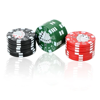 Poker Chip Style 3-layer Spice Weed Cutter Tobacco Grinder Cigarette Accessories Gadget Herb Cutter Smoking Pipe Accessories
Poker Chip Style 3-layer Spice Weed Cutter Tobacco Grinder Cigarette Accessories Gadget Herb Cutter Smoking Pipe Accessories