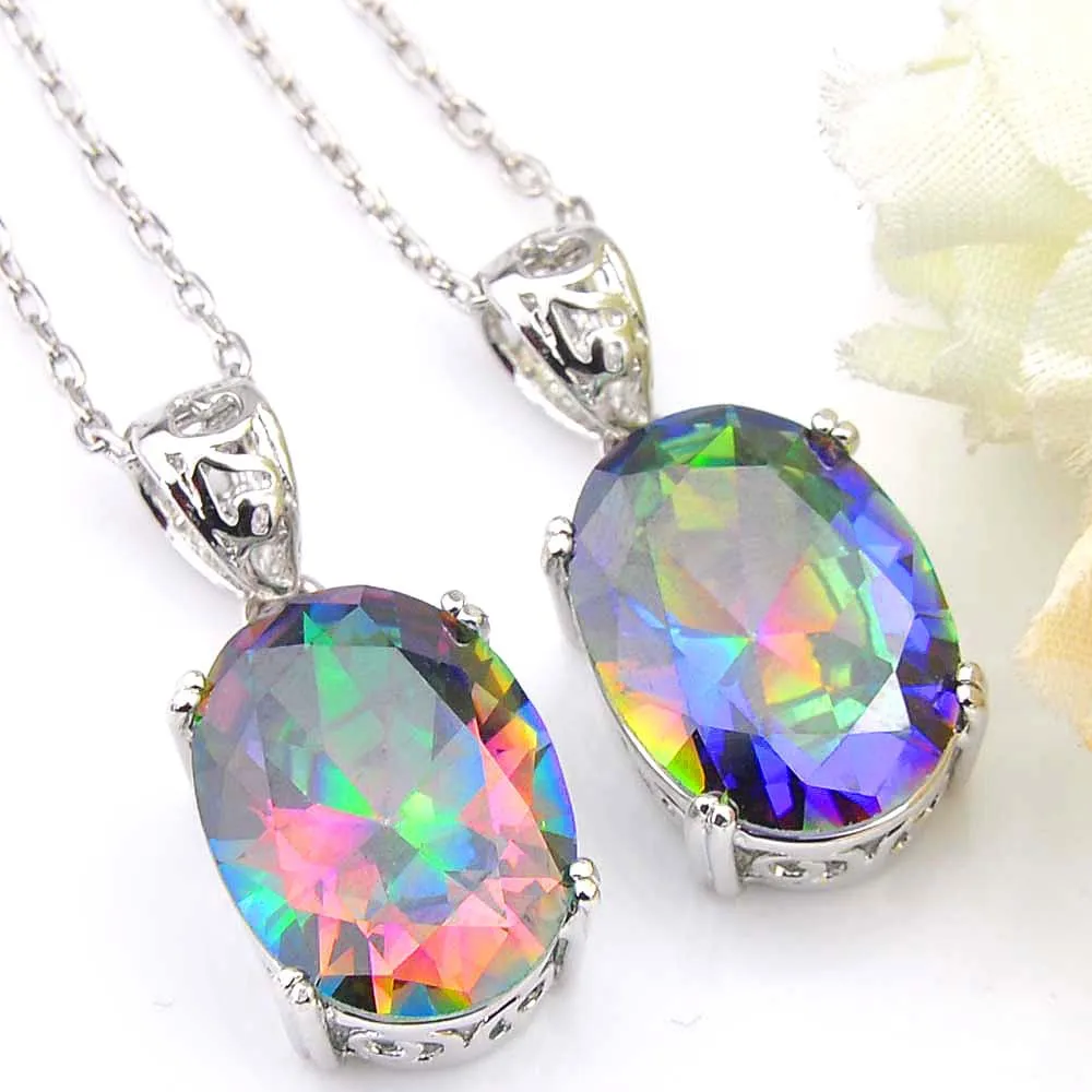 Luckyshine European And American-Style Denier-Shaped Seven Color Care po shi Pendant Necklace EB
Luckyshine European And American-Style Denier-Shaped Seven Color Care po shi Pendant Necklace EB