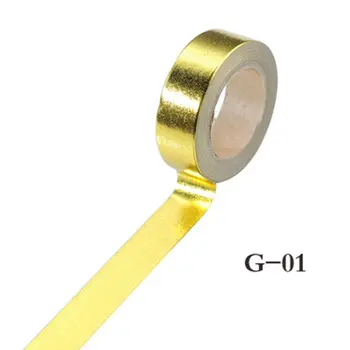 15mm*10m Gold Foil Washi Tape Silver/Gold/Bronze/Rose/Green Color Japanese Kawaii DIY Scrapbooking Tools Masking Tape
15mm*10m Gold Foil Washi Tape Silver/Gold/Bronze/Rose/Green Color Japanese Kawaii DIY Scrapbooking Tools Masking Tape
