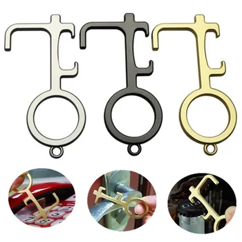 Openers EDC Door Opener No Contact Door Opener No-Touch Button Tool Keychain Key Chain Door Closer Tool
Openers EDC Door Opener No Contact Door Opener No-Touch Button Tool Keychain Key Chain Door Closer Tool