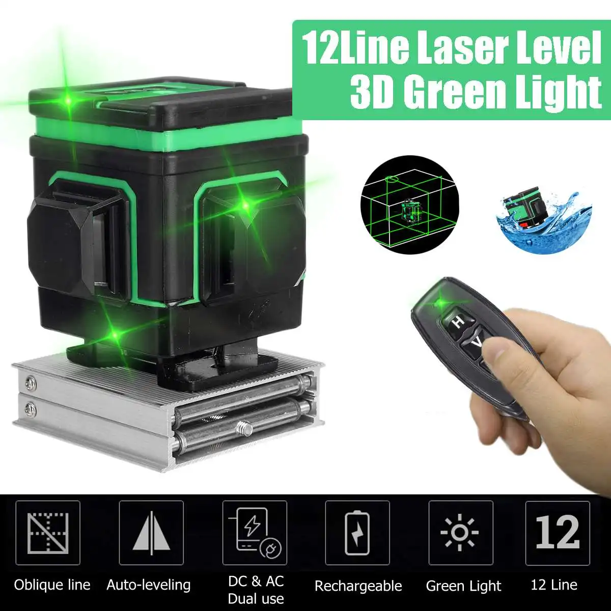 12 Lines Laser Level Measuring DevicesLine 360 Degree Rotary Horizontal And Vertical Cross Laser Level with remote control
12 Lines Laser Level Measuring DevicesLine 360 Degree Rotary Horizontal And Vertical Cross Laser Level with remote control
