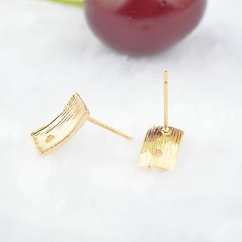 10PCS 11.5x6.5MM 24K Gold Color Brass Curved Rectangle Stud Earrings High Quality Diy Accessories Jewelry Findings
10PCS 11.5x6.5MM 24K Gold Color Brass Curved Rectangle Stud Earrings High Quality Diy Accessories Jewelry Findings